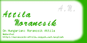 attila morancsik business card